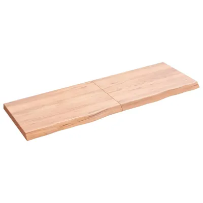 Zdjęcie produktu dla vidaXL Umywalka blat jasnobrązowy 120x40x(2-4) cm lite drewno impregnowane