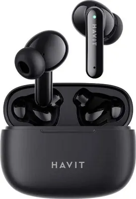 Obrázek produktu pro Havit TW967BK, True Wireless Stereo (TWS), Hudba / voln as, Sluchtka s mikrofonem, ern