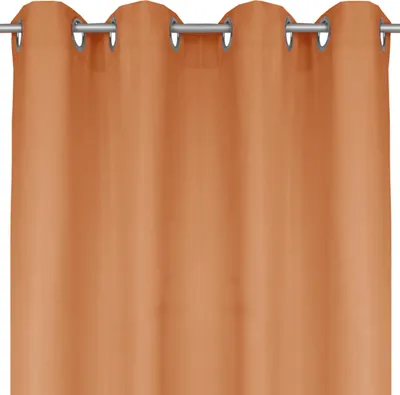 Produktbild von Blickdichte Gardine mit Ösen, Maße: 140x145 cm, Farbe: Braun