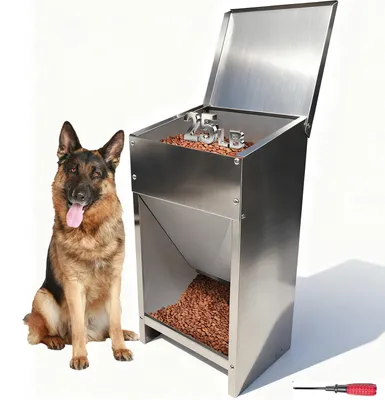 Automatischer Futterspender für große Hunde, Edelstahl, 11,5 kg