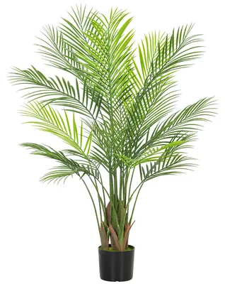 Immagine prodotto di HOMCOM Palma artificiale grande 120 cm, pianta artificiale in vaso