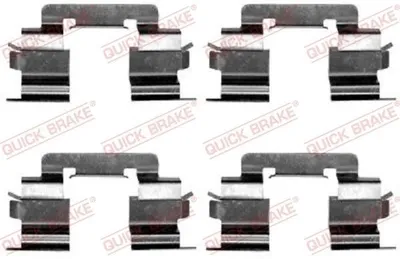 Produktbild von QUICK BRAKE 109-1216 Zubehörsatz Scheibenbremsbelag Vorne passend für MERCEDES-BENZ A-Klasse (W168)