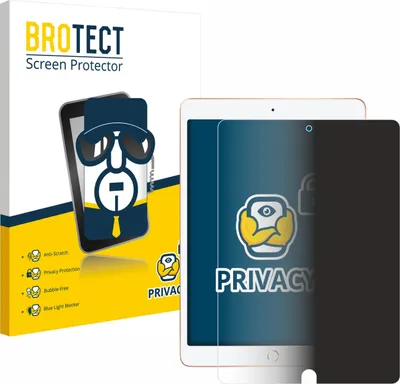 Produktbild von BROTECT Sichtschutzfolie für Apple iPad 10.2" WiFi 2020 (8. Gen.) Anti-Spy Privacy Sichtschutz Blickschutz Folie Blaulicht-Schutz
