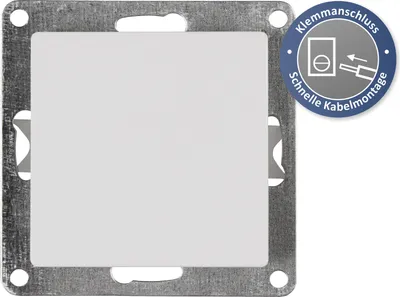 Produktbild von Wechselschalter McPower "Cup", 250V/10A, UP, Klemmanschluss, weiß, poliert / Hochglanz