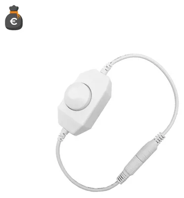 Immagine prodotto di Alcapower Dimmer per Strisce LED Monocromatiche 12-24V DC, Potenza Massima fino a 144W, Compatibile con Tecnologia COB, Grado di Protezione IP20