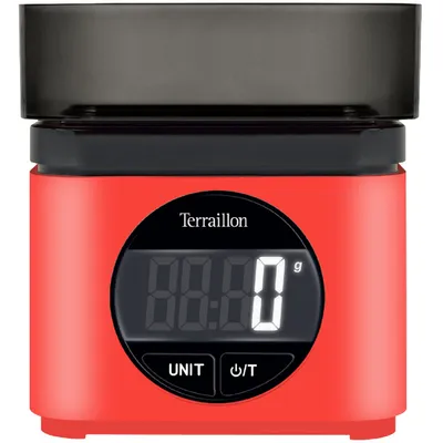 Image de Balance de cuisine électronique 5kg-1g rouge - Terraillon - BA22MYTHIC70SROUGE - mythic70
