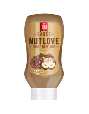 Produktbild von ALLNUTRITION NUTLOVE Sauce 280 g Choco Hazelnut (Haselnusscreme mit Kakao) / Aromen & Zuckerersatz / Eine kstliche se Sauce, inspiriert von der meistverkauften NUTLOVE Creme