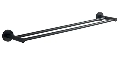 Obrázok produktu pre SAMBA dvojitý držiak na uteráky 600 mm, čierny