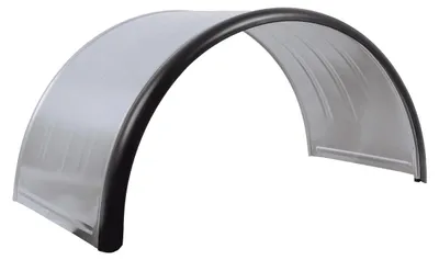 Obrázek produktu pro Dvojitý blatník pro přívěs 17,5-19,5" DOMAR DK7140 podběh kola 1000/500 mm kovový s gumovým okrajem