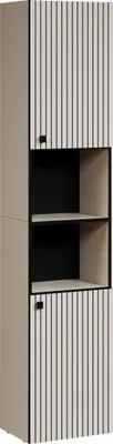 Produktbild von trendteam Bad Hochschrank Pure Bliss Cashmere Hellgrau Melamin B/H/T ca. 40/186/31 cm