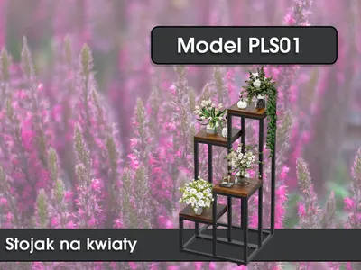 Zdjęcie produktu dla Stojak na kwiaty PLS01, 71 x 30 x 30 cm