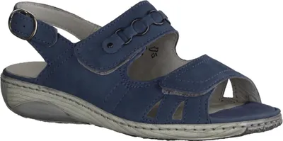 Obrázek produktu pro Waldläufer Garda 210004-263 Pro Aktiv dámský sandál, denim (modrá), kůže, - Dámský sandál, pohodlná / volná stélka, modrá barva, kůže (denver)