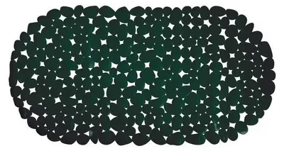 Immagine prodotto di MSV tappetino per doccia tappetino per vasca tappetino antiscivolo "ciottolo" - antibatterico antiscivolo con ventose - verde scuro - 35 x68 cm