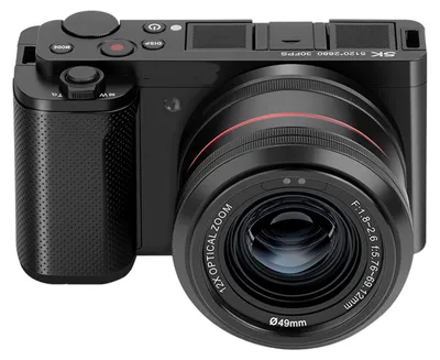 Zdjęcie produktu dla Aparat cyfrowy 5K, 64 MP, kamera wideo z Wi-Fi, odchylany ekran dotykowy o przekątnej 3,2 cala, 12-krotny zoom optyczny, automatyczne i ręczne ustawianie ostrości do fotografii vlogowej