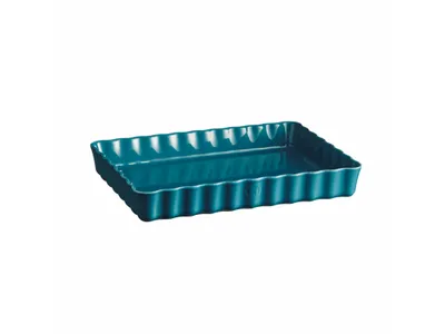 Produktbild von Emile Henry Tortenform / Quicheform 24 x 34 cm, 1,9l Farbe Blau calanque