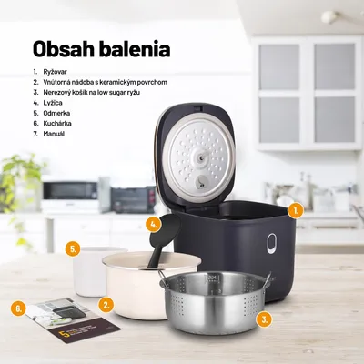 Obrázok produktu pre Lauben Reiskocher  3.00l LBNLSRC3000AT Low-Sugar anthrazit