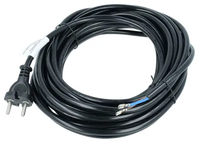 Produktbild von vhbw Stromkabel kompatibel mit Nilfisk AERO-Serie, ALTO-Serie, Alto SALTIX 10, GD1010, GD710, Alto Aero 21, GD1000 Staubsauger - 10 m Kabel 2000 W