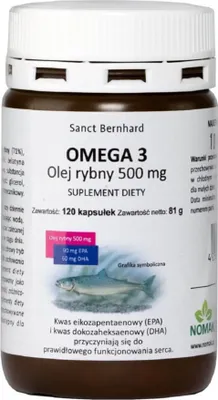 Produktbild von FischölKräuterhaus Sanct Bernhard Omega 3 500 mg (120 Kapseln)