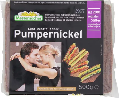 Produktbild von Mestemacher Westfalen Pumpernickel regionale Brotspezialität 500g