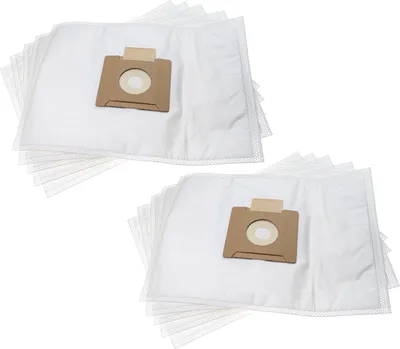 Produktbild von vhbw 10x Staubbeutel Ersatz für Kärcher 2.863-236.0, 4054278229652 für Staubsauger - 35cm x 26,5cm Weiß