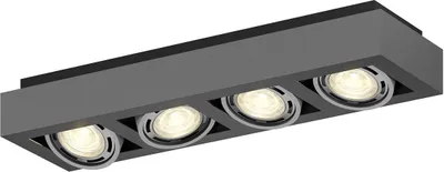 Produktbild von Arcchio Deckenstrahler Ronka, 65 cm, 4-flammig, grau, GU10