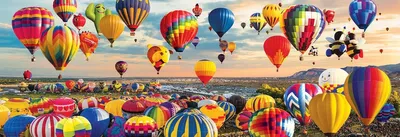 Productafbeelding van Eurographics Puzzel: Ballonlancering - Panorama, 1000 stukjes