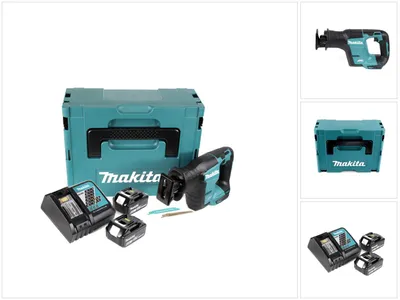 Immagine prodotto di Makita DJR 188 RGJ Seghetto diritto brushless a batteria 18V in valigetta Makpac + 2x Batterie 6,0 Ah + Caricabatterie