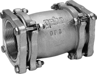 Produktbild von GEBO Armaturen Temperguss-Klemmverbinder, für Stahlrohr, Typ OF, 3", verzinkt, 1 Stk.