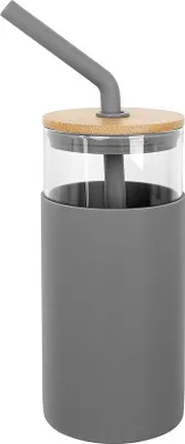 Image de Gobelet réutilisable Famanu avec couvercle et paille - 710 ml (24 oz)