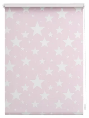 Produktbild von Lichtblick Rollo Klemmfix, ohne Bohren, Verdunkelung, Sterne Rosa 100 cm x 150 cm (B x L)