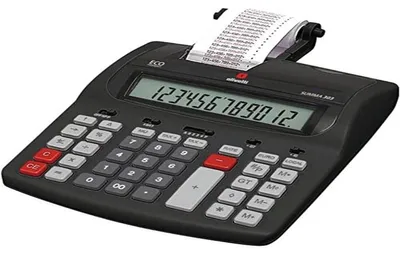 Zdjęcie produktu dla Kalkulator kieszonkowy Olivetti Summa 303 Kalkulator biurkowy czarny