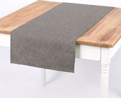 Produktbild von SCHÖNER LEBEN. Tischläufer Leinenlook meliert uni dunkelblau 40x160cm