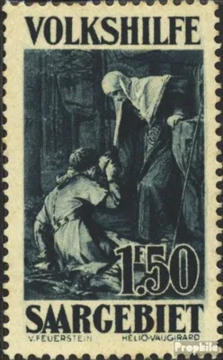 Produktbild von Briefmarken Saarland 1929 Mi 138 mit Falz Volkshilfe: Gemälde (II)