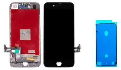 Produktbild von iPhone 8 Display - Set schwarz ohne Werkzeug
