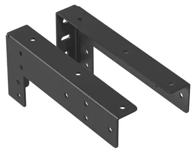 Produktbild von Regalhalterung Regalträger Regalhalter Regal Winkel Wand verdeckte Montage Schwarz 220x100mm