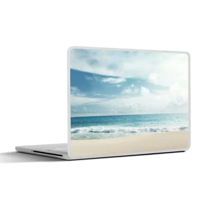 Produktbild von MuchoWow® Laptop Aufkleber Sticker Cover Strand - Meer - Sommer 32.5x23.5 cm - Sticker für Laptop - Selbstklebend