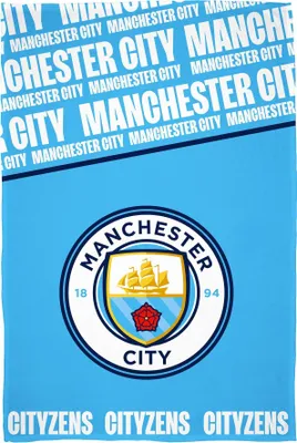 Obrázok produktu pre Manchester City FC - "Cityzens" Decke, Fleece TC665 (150 cm x 100 cm) (Blue/Weiß)