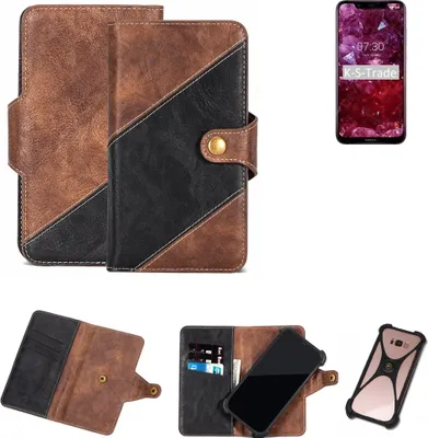 Produktbild von K-S-Trade Handy Hülle Schutz Hülle Schutzhülle Bookstyle Case kompatibel mit Nokia X7 Handy Cover Hülle Schutztasche 1x