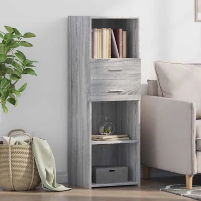 Immagine prodotto di vidaXL Credenza Grigio Sonoma 40x42,5x124 cm Materiale a base di legno