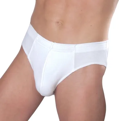 Produktbild von HERMKO 3300 3er Pack Herren Slip aus 100% Baumwolle, Größe:D 8 = EU XXL, Farbe:weiß