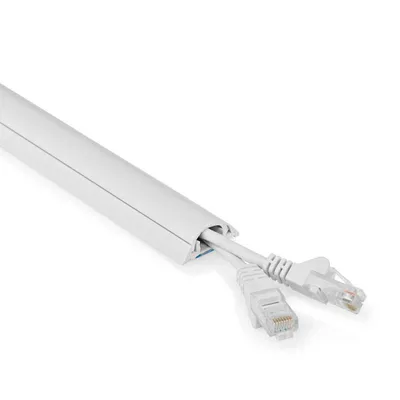 Obrázek produktu pro Vedení kabelů | Kanál | 1 ks | Maximální tloušťka kabelu: 12 mm | PVC | Bílý