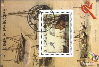 Produktbild von Briefmarken Sao Tome e Principe 1989 Mi Block204 (kompl.Ausg.) gestempelt Schiffahrt