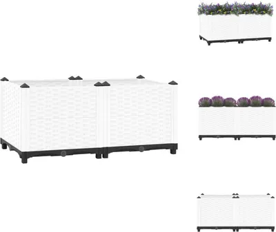 Produktbild von vidaXL Hochbeet 80x40x38 cm Polypropylen -  Blumentöpfe & Pflanzgefäße