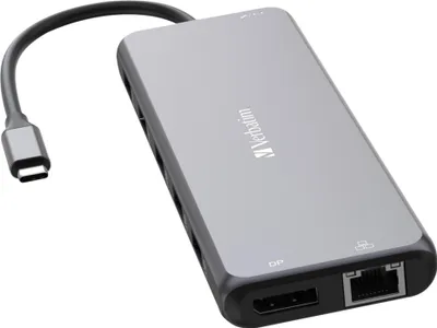 Image de Verbatim Adaptateur Hub Usb-C - 2Xhdmi/Dp/ Eternet/6Xusb-A/Jack 3.5Mm/2Xusb-C Aluminiowy/Aluminum 32153