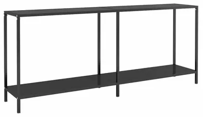 Obrázek produktu pro vidaXL Konzolový stolek černý 180x35x75,5 cm Tvrzené sklo