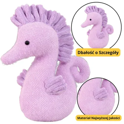 Produktbild von Lean Plüsch-Maskottchen Wasserpferd Lila 25Cm