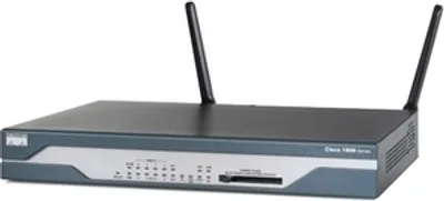 Produktbild von Cisco 1800 1811 Router - 11 Anschlüsse - 8 RJ-45 Port(s) - Management-Port - 1.0 - 256 MB - Fast Ethernet - 1U - Desktop, Rackmontage, Wandmontierbar - 1 Jahr(e)