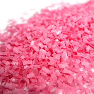 Produktbild von Streuselheld Schnippel Pink 30g Esspapier-Flocken Streusel zum Dekorieren und Verzieren von Gebäck aller Art wie Torten Kuchen Keksen Zuckerstreusel