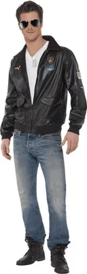 Produktbild von Top Gun Pilotenjacke - Faschingskostüm Herren Größe: M
