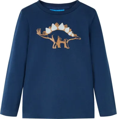 Produktbild von Kinder-Langarmshirt Marineblau 116